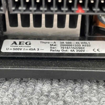 Used AEG 3A 500-45 HRL1 Industrial Controls California US | Davliegogo LLC #1706954