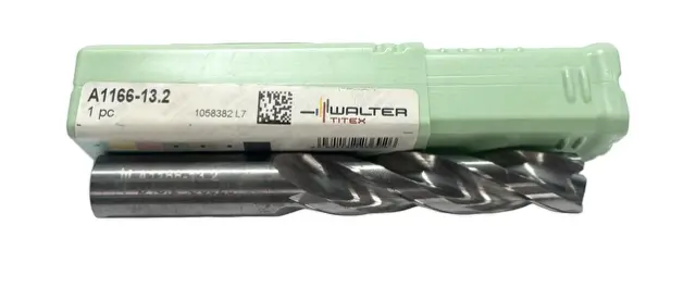 Walter-Titex 13.2mm Solid Carbide Drill 3 Flute
