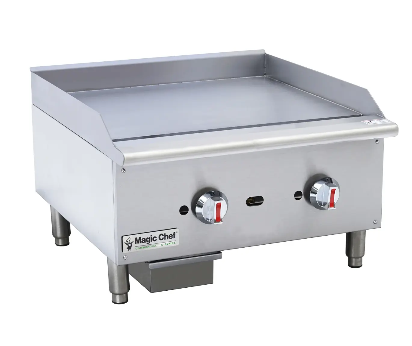 Magic Chef 24 IN. COMMERCIAL THERMOSTATIC COUNTERTOP GAS GRIDDLE IN STAINLESS STEEL