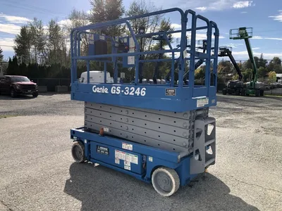 Used 2008 GENIE GS-3246 ELECTRIC SCISSOR LIFT Scissor Lifters Alberta CA | Adcock Equipment #1418058