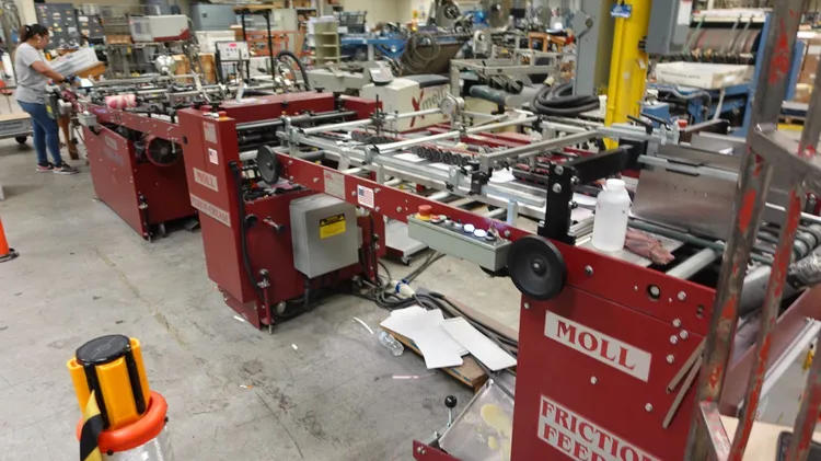 B & R Moll VersaFold Pocket Folder System – Model U43-6446-DF Folders | Machinery Solutions Group, Inc.