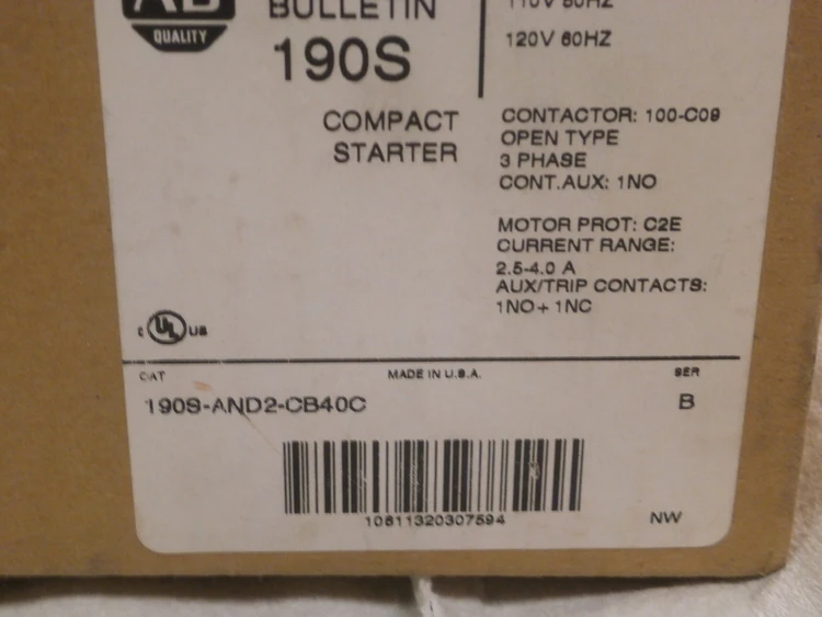 New | in-Stock Allen Bradley 190-AND2-CB40C AC Drive Power Modules Arizona US | ASSET CONVERSION SPECIALISTS, INC. #324752