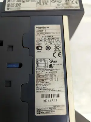 Used SCHNEIDER ELECTRIC LC1D115 Miscellaneous Equipment (Electrical & Power) | Surplus Asset Holdings #1197171