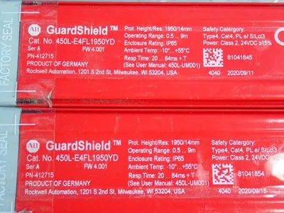 Used ALLENBRADLEY 450LE4FL1950YD Light Curtains & Grids Ohio US | HGR 24 #727959