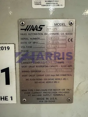 Used 2014 HAAS ST-25 CNC Lathes Texas US | Harris Machine Tools, Inc. #1335972
