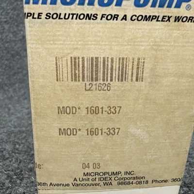 New | in-Stock Micro Pump 1601-337 Rotary Pumps California US | Davliegogo LLC #1708129