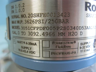 NEW Rosemount 3051 CFP DF005P2S0340D53AA1P2V1QC1Q8Q4E5M5