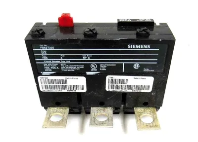 USED SIEMENS FD63T225 CIRCUIT BREAKER 225A 3 POLE
