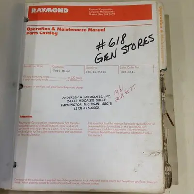 USED RAYMOND CATALOG017