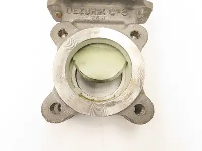 DeZurik Fig. 824 3" Stainless Knife Gate Valve Lug Style Rising Stem Metal Seat