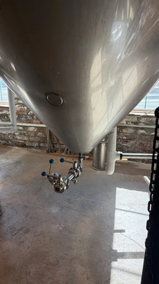 20bbl Conical Brite Tank - Insulated Glycol Jacketed