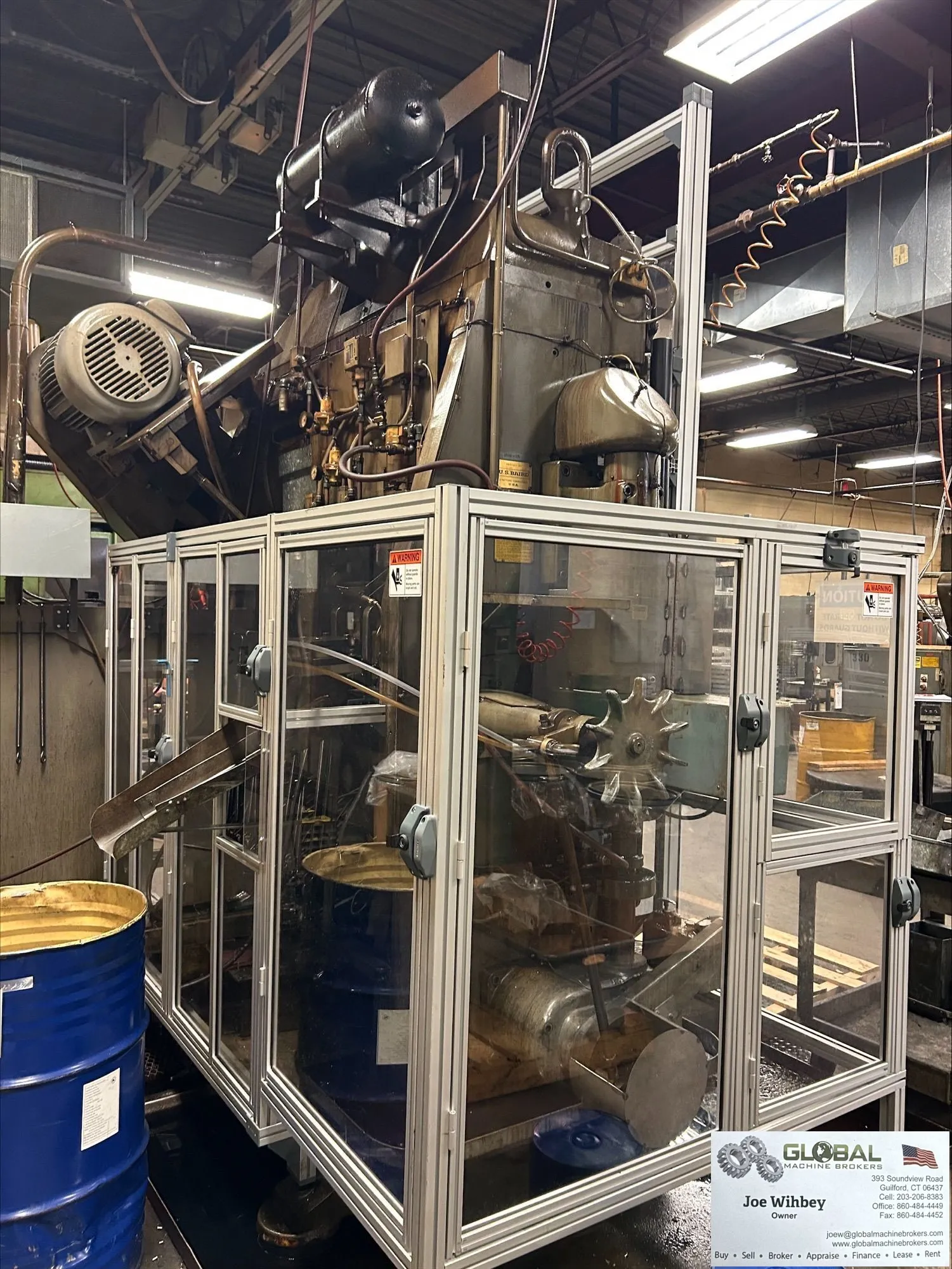 US Baird Model 5L51 7" Stroke Transfer Press 13 Op Die Great Condition