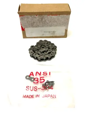 USED HKK CHAIN STAINLESS STEEL ROLLER CHAIN LINK