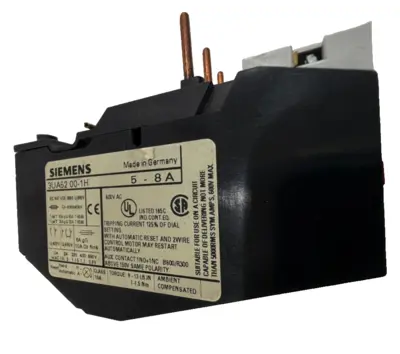 NEW SIEMENS 3UA52 00-1H OVERLOAD RELAY 5-8A 3UA52001H