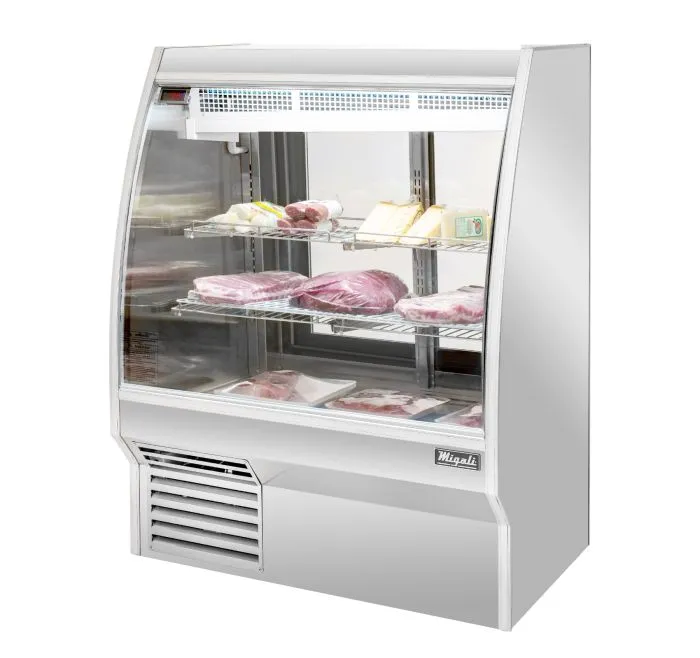 Migali 3 Ft Deli Display Case, Curved Glass