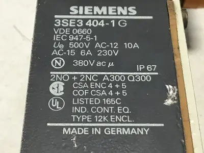 USED SIEMENS 3SE3 404-1G