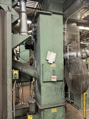 USED 2008 GOFF 3672-D SPINNER HANGER SHOT BLASTING MACHINE