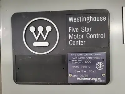Five Star Double-Sided Motor Control Center (MCC), 600V max., 1000A