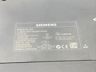 Used Siemens SIMATIC S7-400, PS407 PLC Power Supplies Michigan US | Maverick Industrial Sales #1398842