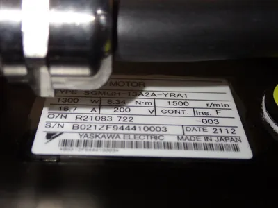 Used YASKAWA SGMGH13A2AYRA1 Motors (misc) Ohio US | HGR 24 #802156