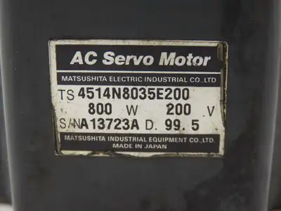 Matsushita Electric TS 4514N8035E200 AC Servo Motor 800W 200V