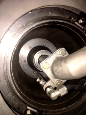 Baker-Perkins S-8 pusher centrifuge, 316SS.