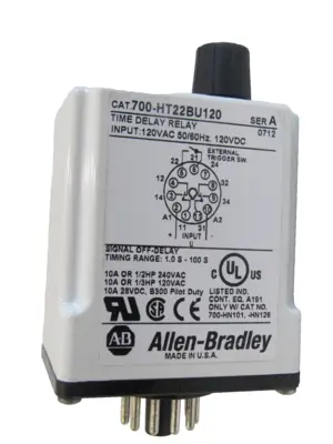 ALLEN BRADLEY 700-HT22BU120 TIME DELAY RELAY SERIES A 700HT22BU120 NEW SURPLUS