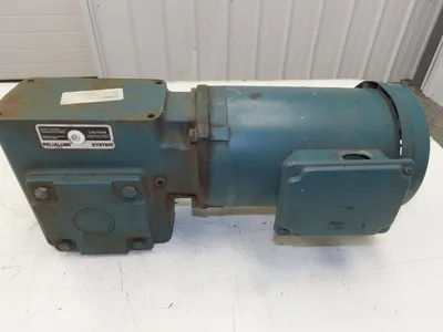 Dodge Reliance Q262B015M140L1 15:1 Gearmotor 116 RPM 1.5Hp 230/460V 3PH RH 145TC
