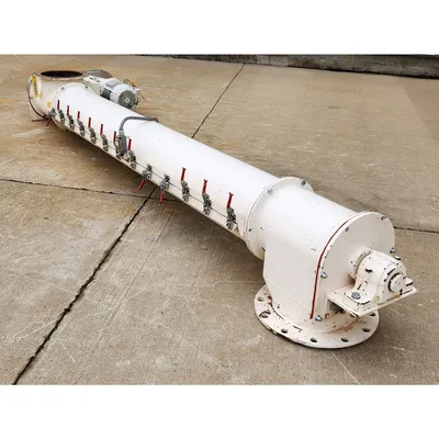 Used 12" Diameter X 9 ft Long Tubular Screw Conveyor