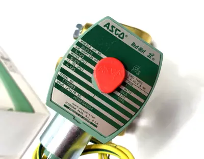 USED ASCO RED HAT RED HAT 2-WAY 2-POSITION NORMALLY CLOSED SOLENOID VALVE