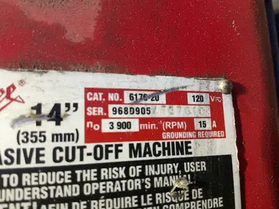 Used MILWAUKEE TOOL 617620 Abrasive & Friction Saws Ohio US | HGR 24 #1508168