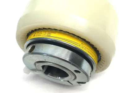 USED KTR SIZE 1 RUFLEX® TORQUE LIMITER WITH BOWEX® CURVED-TOOTH GEAR COUP.