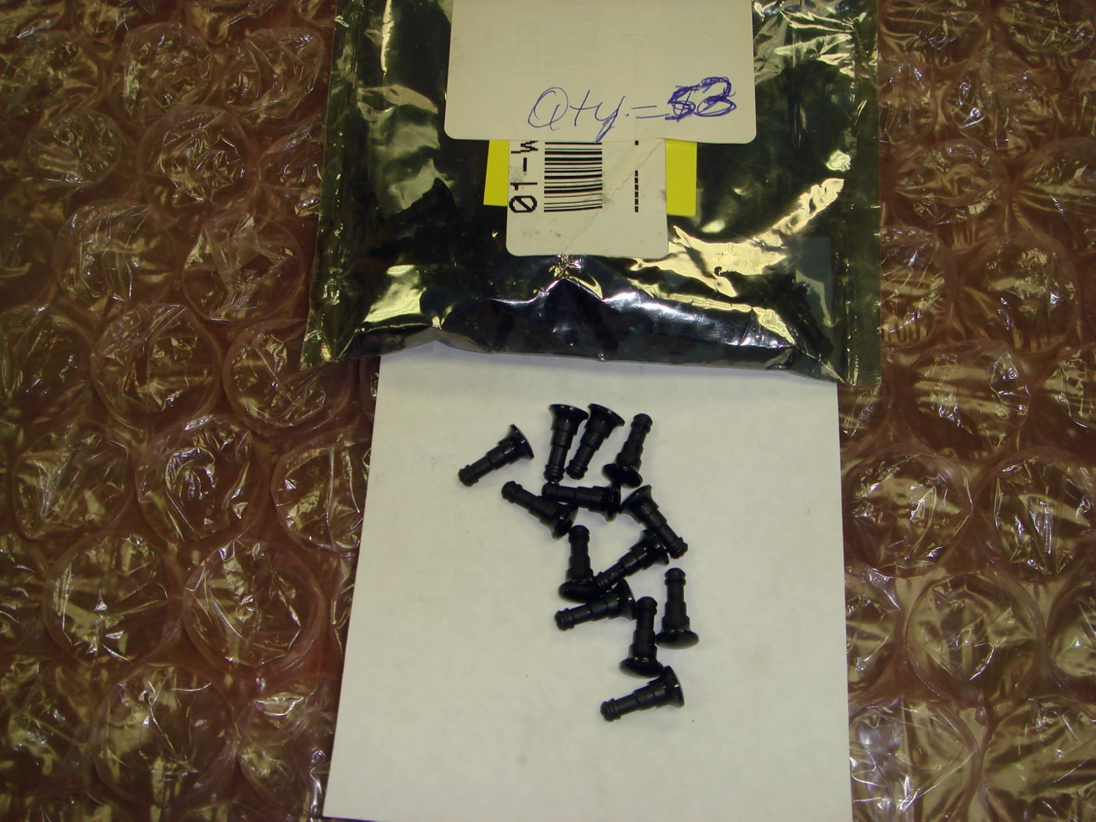 Black New Plastic Dust Proof Plugs (Qty 53)