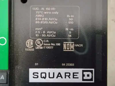 NEW SQUARE D HDA36150U53XEH