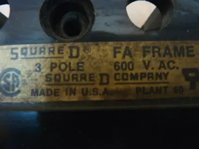 USED SQUARE D FAL3600712M