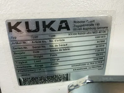 Used 2016 KUKA KR300 R2500 ULTRA MED AC CK Robots Ohio US | HGR 24 #1548047