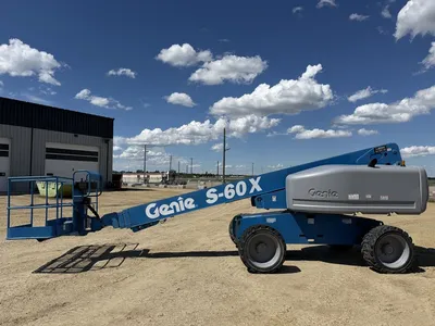 Used 2013 GENIE S-60 X TELESCOPIC BOOM LIFT Telescopic Boom Lifts Alberta CA | Adcock Equipment #1490060