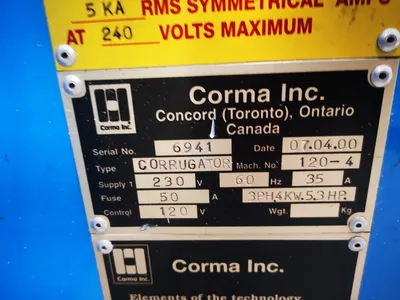 2000 CORMA 120 HS CORRUGATORS | Platinum Group (5)