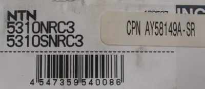 NEW NTN 5310NC3 BALL BEARING 5310NRC3