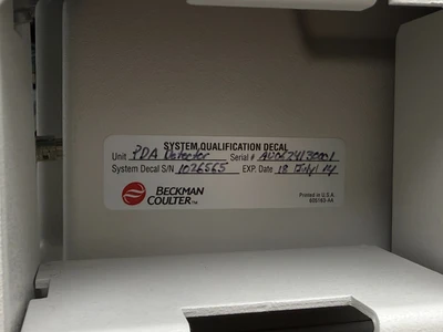 Used Beckman Coulter A74603 Electrophoresis Missouri US | BioLabTek #1319970
