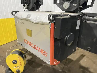 17.5 TON (2014) KONE-CRANES MODEL #CXT60410160P75GGN0S SINGLE GIRDER OVERHEAD CRANE HOIST & TROLLEY: STOCK #18633