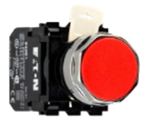 Eaton E22P2 Pushbutton Switch, 22.5 mm, Red Plastic, 1NO [New]