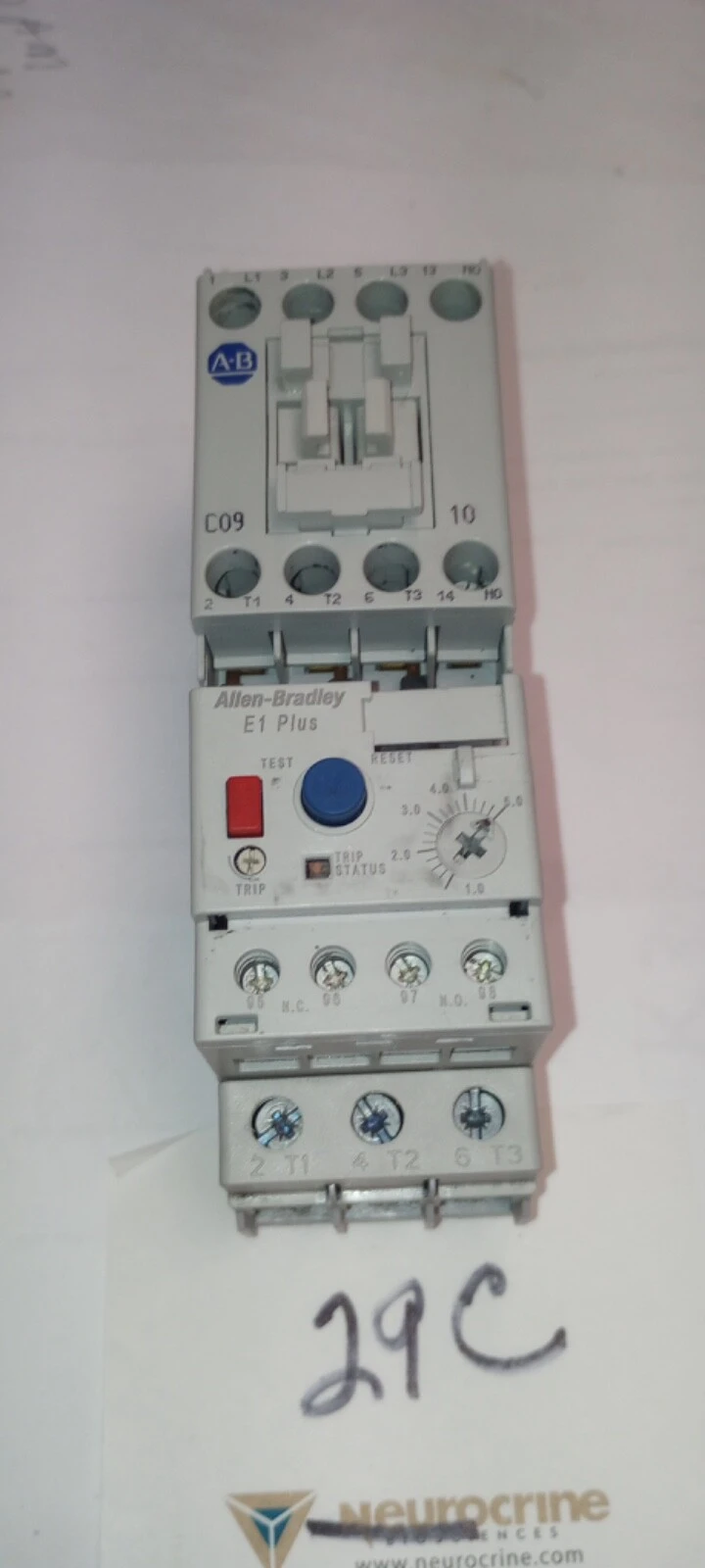 USED Allen-Bradley 100-C09E*01 Ser A 24 VDC Contactor + 193-EECB Oveload  A17