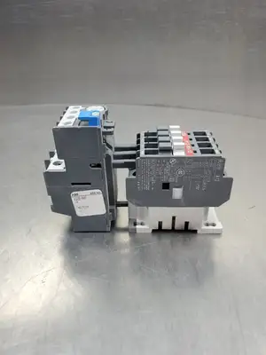 ABB A123010 28A 1000VAC Contactor w/TA25DU Auxiliary Contactor. 4A43