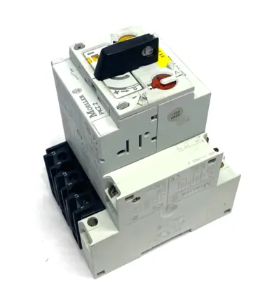 USED MOELLER MOTOR PROTECTION BREAKER ASSEMBLY
