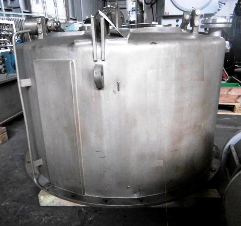 Krauss-Maffei VZU 125/2.5 perforate basket centrifuge, Hastelloy.