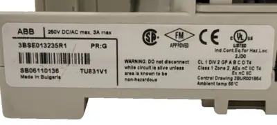 USED ABB 3BSE013235R1 W/ DO820