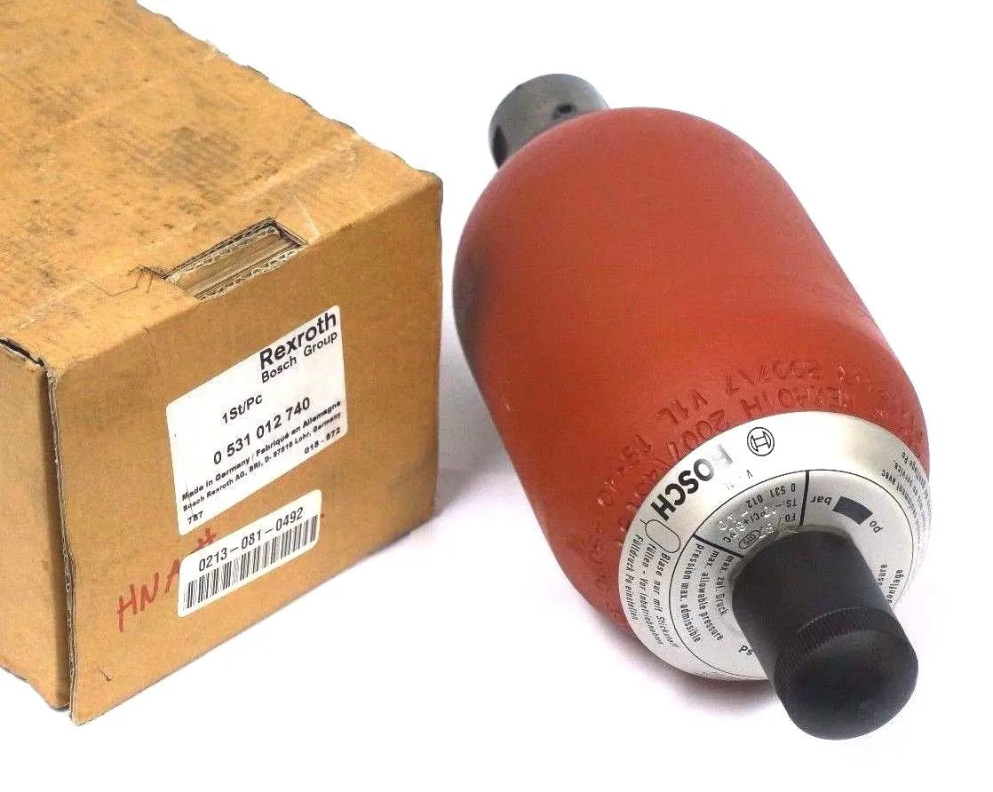 NEW REXROTH 0-531-012-740 BLADDER ACCUMULATOR 0531012740