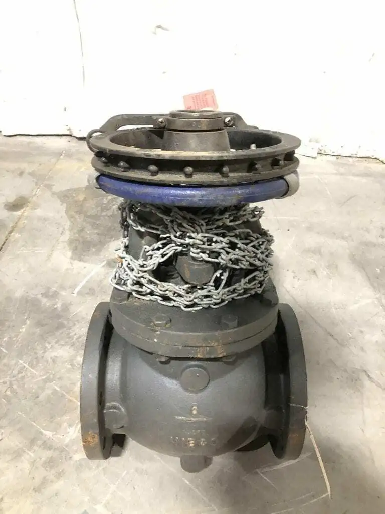 Nibco F-718-B 6″ Manual/Pulley CI Globe Valve 125SWP 200WOG