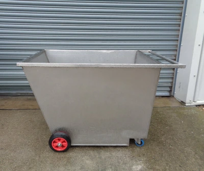 450L Open Top S/S Rectangular  Trolley Tank